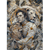 Tableau " Daniel and the lions "