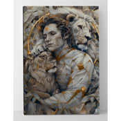 Tableau " Daniel and the lions "