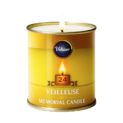 Bougie Commémorative Ner Nechama - 24 Heures